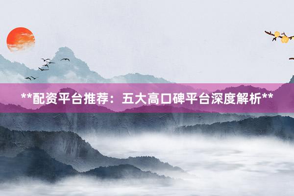 **配资平台推荐：五大高口碑平台深度解析**